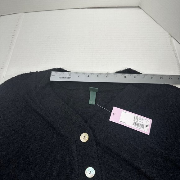 2 Piece Wild Fable Women's Med Black Crop Sweater And Light Blue Ribbed T-Shirt - Picture 7 of 16